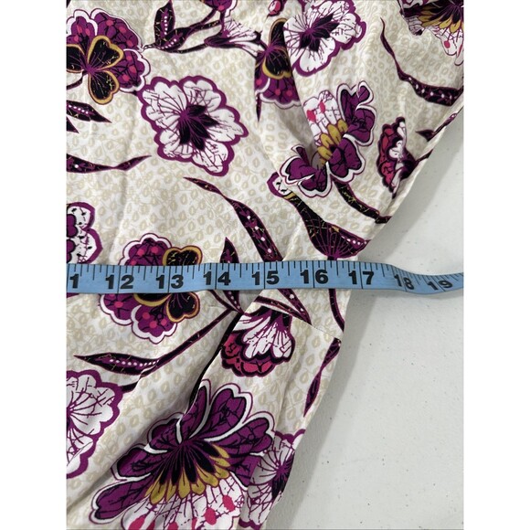 Loft Mini Dress Womens S Floral Tiered Boho Spring Summer Feminine Romantic - Picture 6 of 9